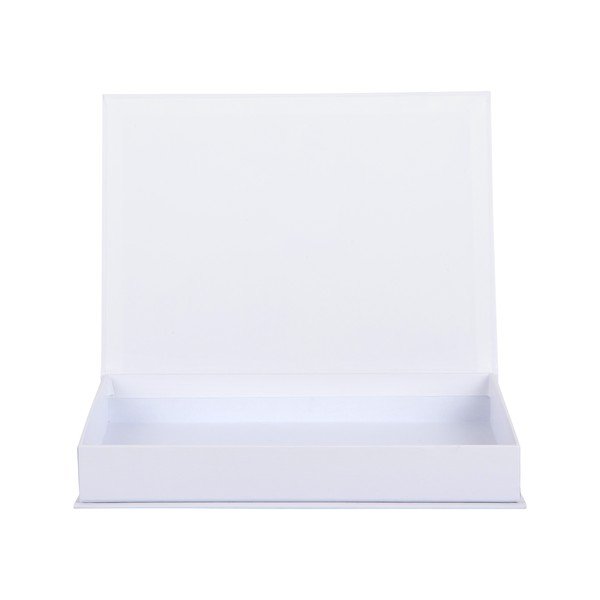 Dekoratyvinė baltos spalvos/oranžinės spalvos iš popieriaus daiktadėžė 18x4x25 cm Margarita – PT LIVING-image-2