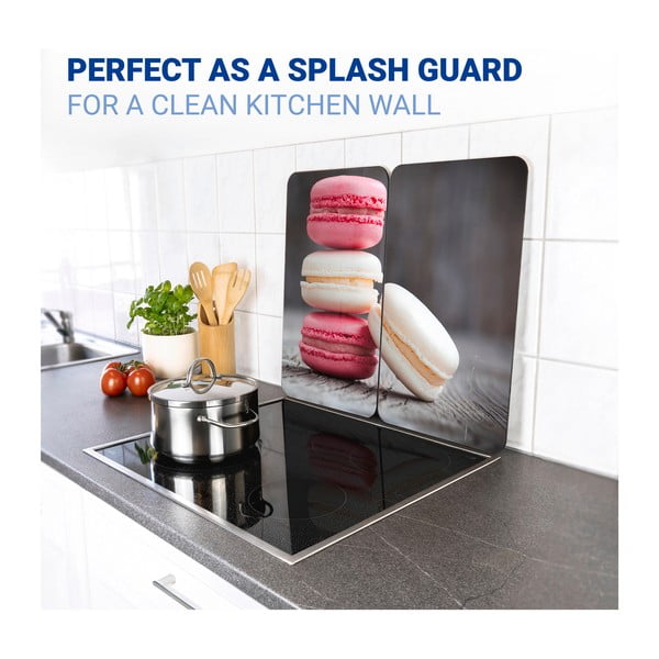 2 stiklinių dangčių rinkinys Wenko Macarons keptuvei, 52 x 30 cm-image-4