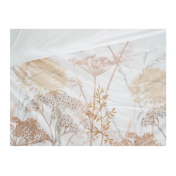 Baltos spalvos/terakotos spalvos iš banguotos tekstūros viengulė patalynė 140x200 cm Caraway – B.E.S.-image-1