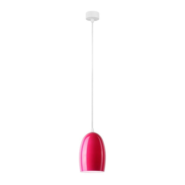 Rožinis lubinis šviestuvas su baltu kabeliu "Sotto Luce Ume