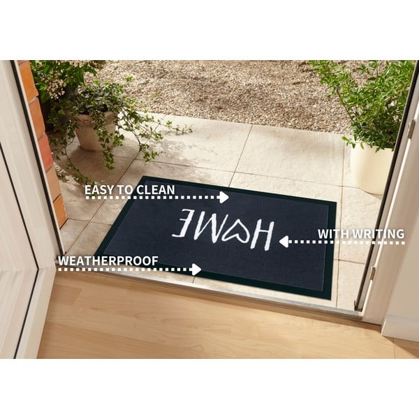 Juodas durų kilimėlis Ragami Maison, 45 x 75 cm-image-3