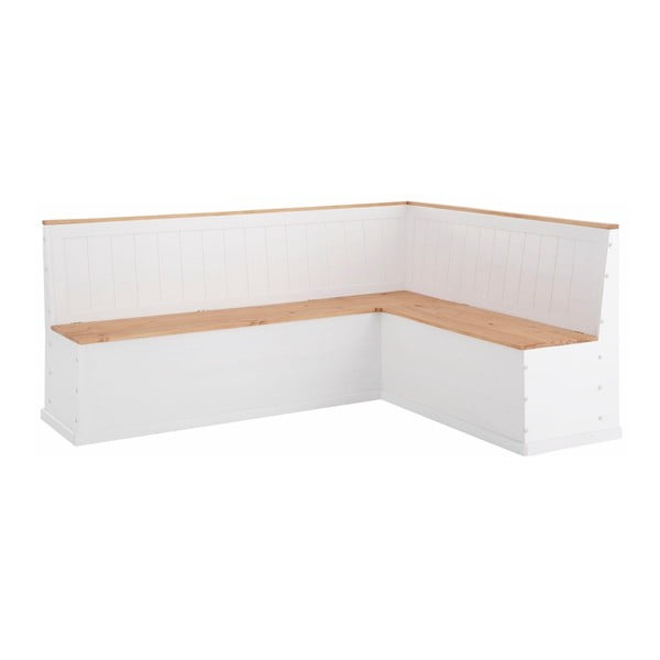 Baltas pušies masyvo kampinis suolas Støraa Silas-image-3