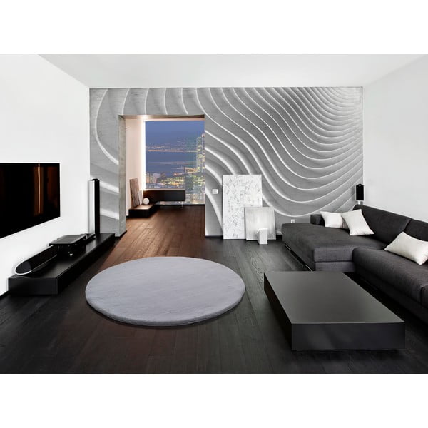 Pilkas kilimas Universal Fox Liso, Ø 120 cm-image-1