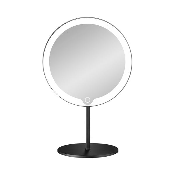 Juodas kosmetinis veidrodis su LED apšvietimu Blomus Modo