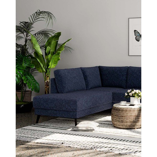 Kampinė sofa tamsiai mėlynos spalvos (su kairiuoju kampu) Fynn – Ghado-image-4