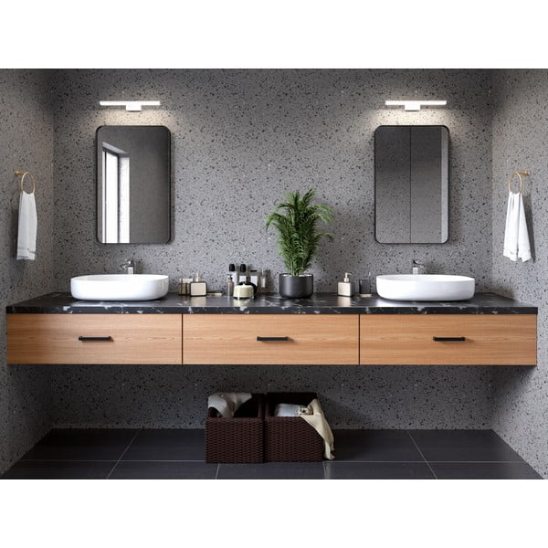 Sieninė lempa sidabrinės spalvos LED Catania – GTV-image-1