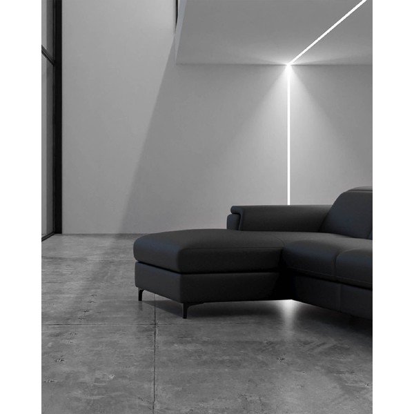 Kampinė sofa tamsiai pilkos spalvos iš odos (su kairiuoju kampu) Brito – MESONICA-image-3
