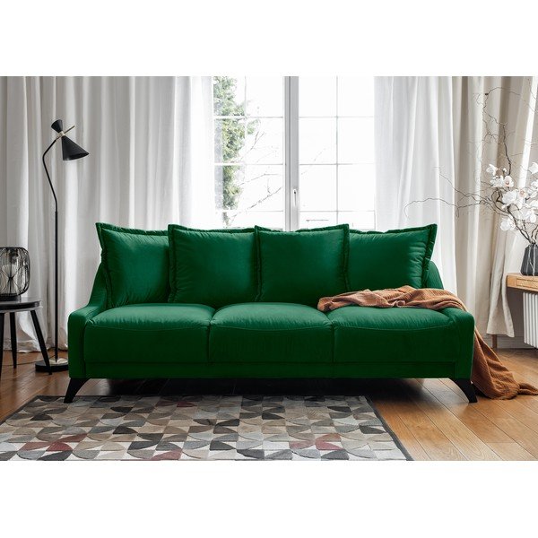 Žalia aksominė sofa Miuform Royal Rose-image-2