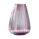 Rožinė stiklinė vaza Bitz Kusintha, aukštis 22 cm