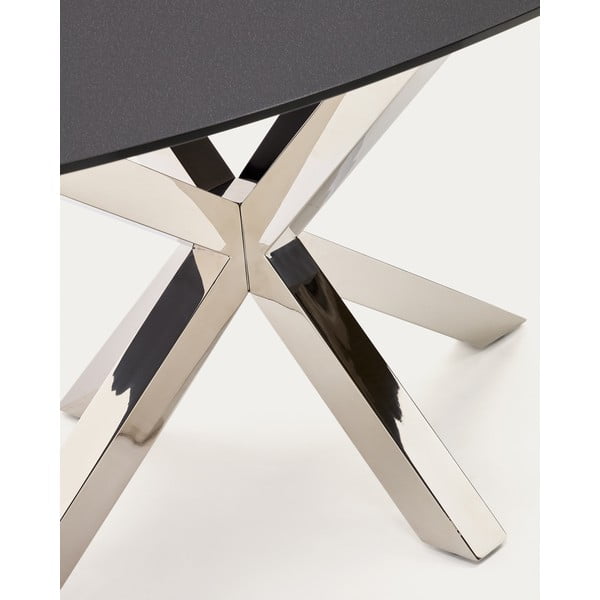 Valgomojo stalas su stikliniu stalviršiu 100x200 cm Argo – Kave Home-image-1