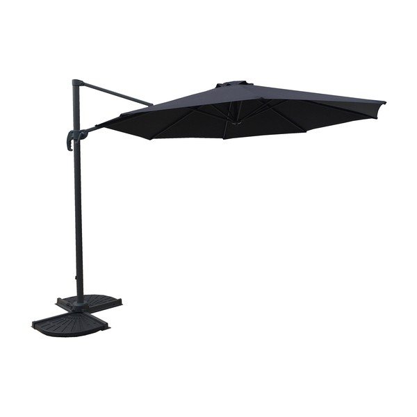 Skėtis nuo saulės pilkos spalvos 300x300 cm Deluxe – Garden Pleasure