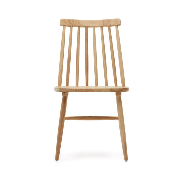 Natūralios spalvos iš kaučiukmedžio masyvo valgomojo kėdės 2 vnt. – Kave Home-image-2