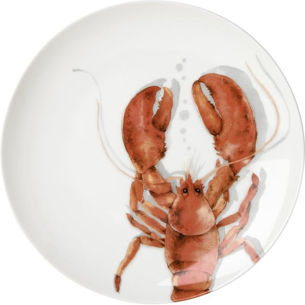 Raudono porceliano lėkštė ø 25,5 cm Lobster - IHR