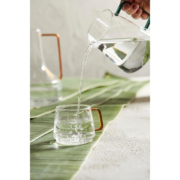 Stiklinis benzino spalvos pieno ąsotis 540 ml Dilacia - Sema-image-1