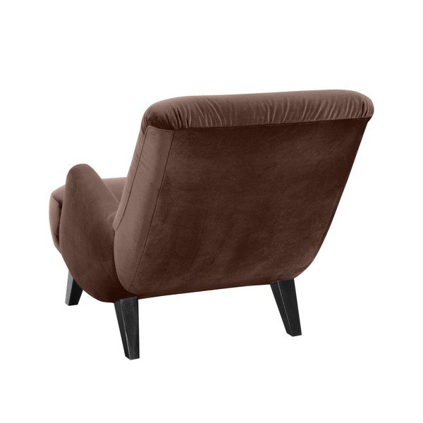 Rudas fotelis su juodomis kojomis "Max Winzer Brandford Suede-image-1