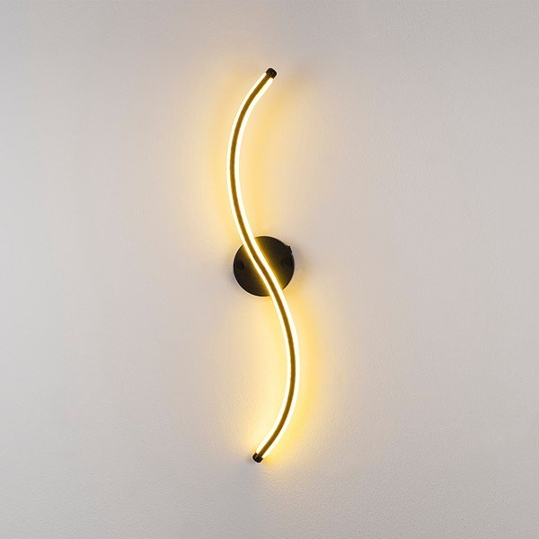 Sieninė lempa juodos spalvos LED Yilan – Opviq lights-image-2