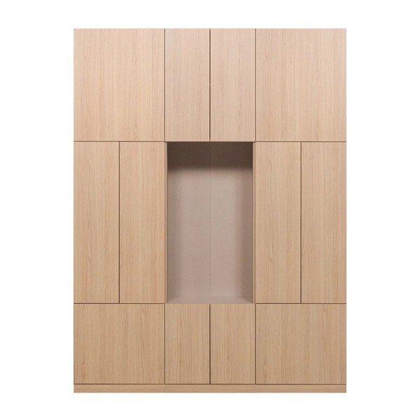 Natūralios spalvos modulinė spinta 162x215 cm Build – WOOOD