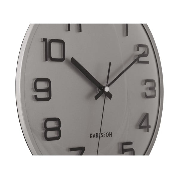Sieninis laikrodis ø 30,5 cm 3D Numbers – Karlsson-image-2