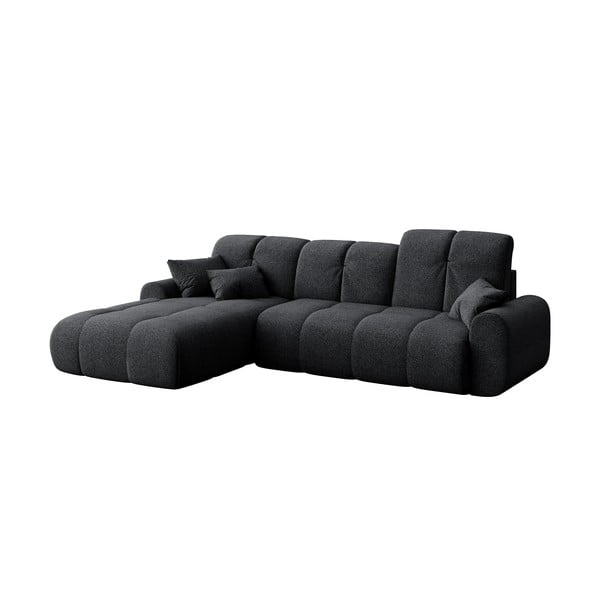 Tamsiai pilka kampinė sofa-lova Devichy Tous, kairysis kampas-image-2