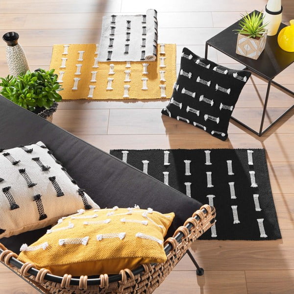 Skalbiamas kilimas ochros spalvos 50x80 cm Juline – douceur d'intérieur-image-2