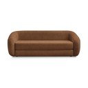 Oranžinės spalvos sulankstoma sofa iš šenilinio audinio 228 cm Neyo – Bobochic Paris