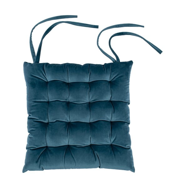 Tiseco Home Studio mėlyno aksomo pagalvėlė, 37 x 37 cm