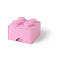 Šviesiai rožinė kvadratinė daiktadėžė LEGO®