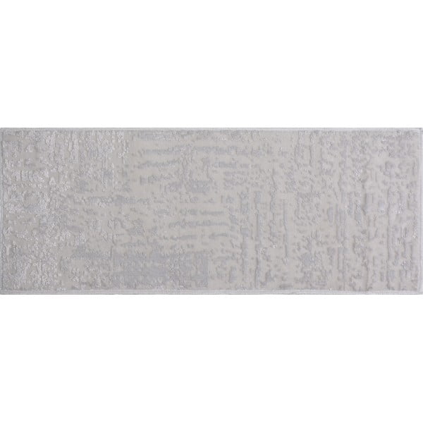 Iš medvilnės laiptų kilimėlių rinkiniai šviesiai pilkos spalvos 16 vnt. 25x65 cm Milano Beyaz – Vitaus
