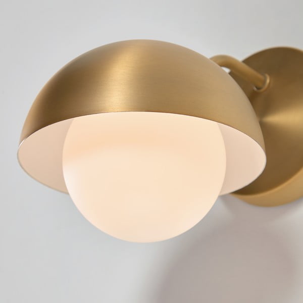Aukso spalvos sieninis šviestuvas ø 15 cm Lonela - Kave Home-image-2