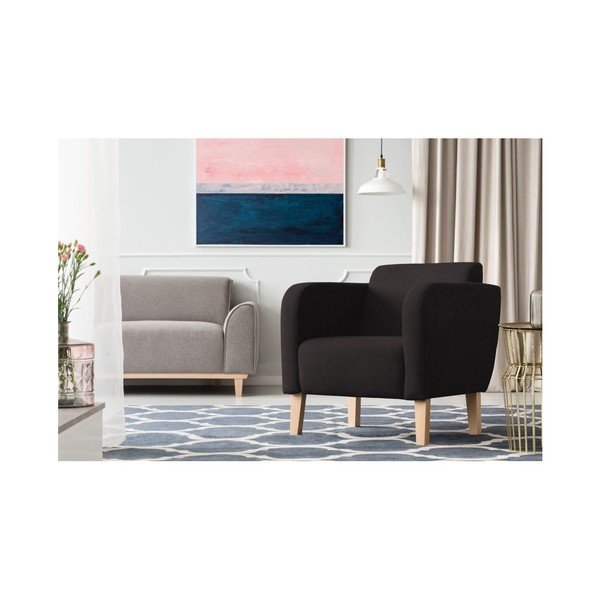 Juodas fotelis "Kooko Home Swing-image-1