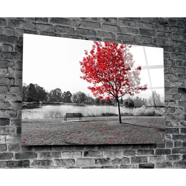 Paveikslas ant stiklo Insigne Red Tree-image-3