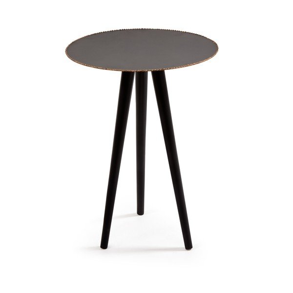 Juodas kavos staliukas "La Forma Pearson", aukštis 35,5 cm