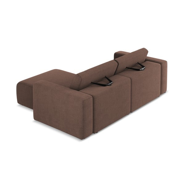 Rožinės spalvos kampinė sofa (su dešiniuoju kampu) Kalea – Makamii-image-4