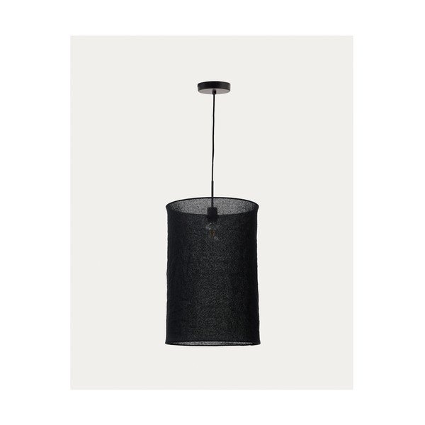 Juodos spalvos šviestuvo gaubtas ø 40 cm Mariela – Kave Home-image-3