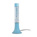 Mėlynos spalvos stalinis šviestuvas (aukštis 37,5 cm) su stiklo gaubtu Astro Glittler – Leitmotiv