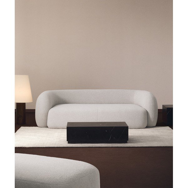 Juodos spalvos iš marmuro kavos staliukas 50x100 cm Sorein – Kave Home-image-2