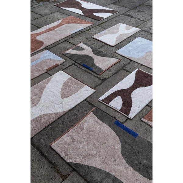 Skalbiamas iš medvilnės kilimas baltos spalvos/smėlio spalvos 50x80 cm Figura – Mette Ditmer Denmark-image-2