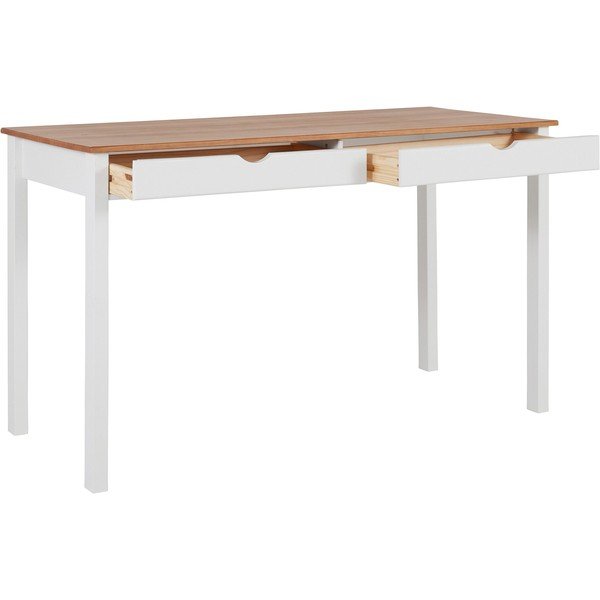 Baltai rudas darbo stalas Støraa Gava, ilgis 140 cm-image-2