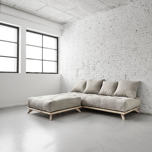 Sofa "Senza Natural/Light Grey-image-4