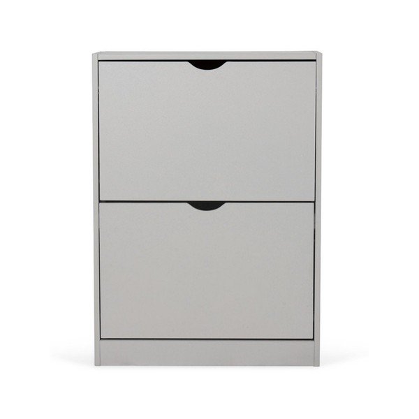 Pilkos spalvos atlenkiama spintelė batams 50x82x24 cm Stelo – Bonami Essentials-image-3