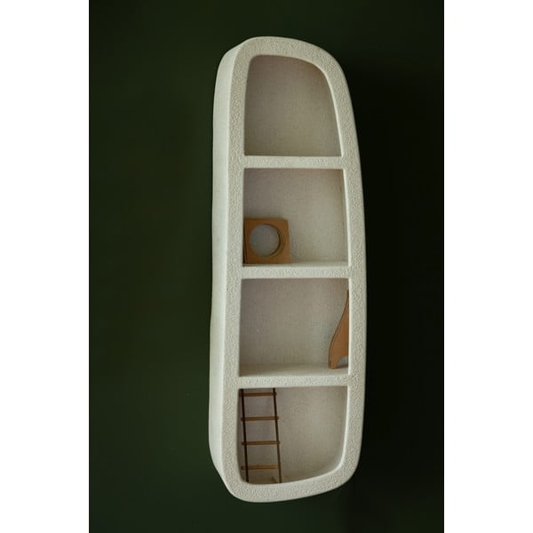 Kelių aukštų sieninė lentyna kreminės spalvos 38 cm Veda – Dutchbone-image-1