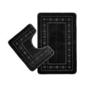 Juodos spalvos vonios kilimėliai 2 vnt. tualetams 50x80 cm Armoni – Catherine Lansfield