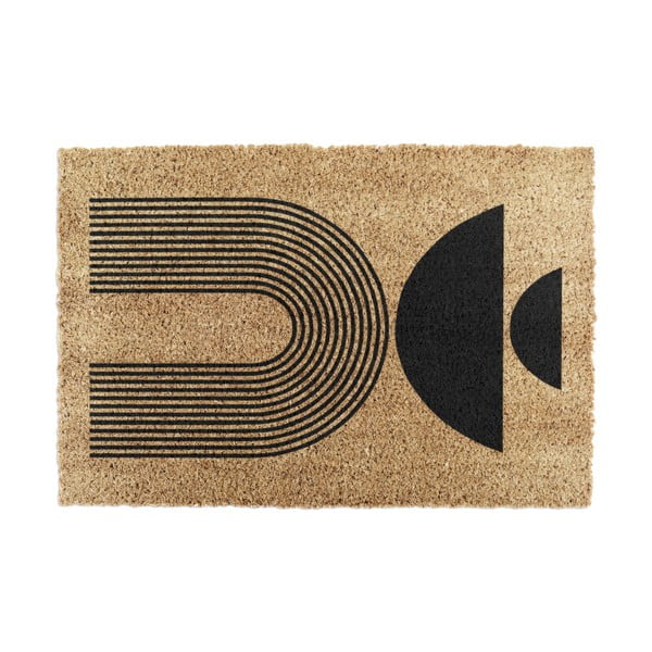 Iš kokoso pluošto grindų kilimėlis 40x60 cm Half Moon – Artsy Doormats
