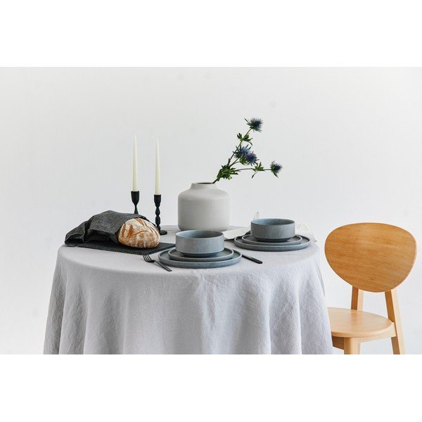 18 dalių pilkų molinių indų rinkinys Bonami selection Malia-image-1