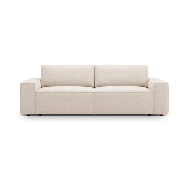 Iš boucle sulankstoma sofa smėlio spalvos 247 cm Jodie – Micadoni Home