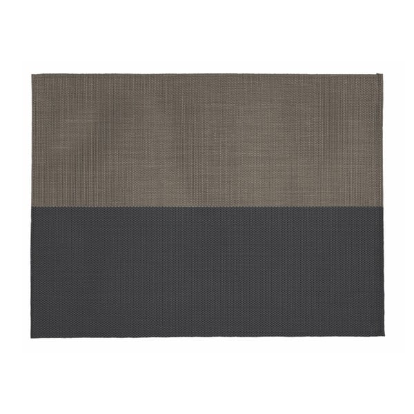 Smėlio ir juodos spalvos Tiseco Home Studio Stripe kilimėlis, 33 x 45 cm