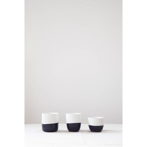 Juodai baltas akmens masės puodelis ÅOOMI Luna, 400 ml-image-2