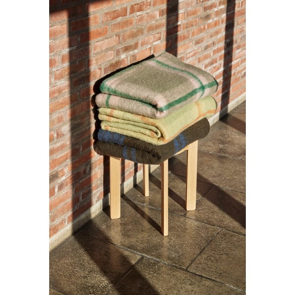 Mėlynai ruda antklodė 200x140 cm Inlet - Hübsch-image-3