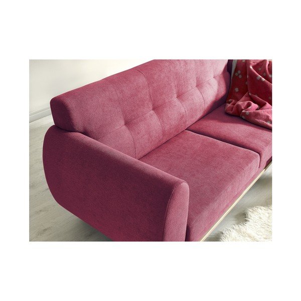 Raudona dvivietė sofa "Bobochic Paris Viking-image-4