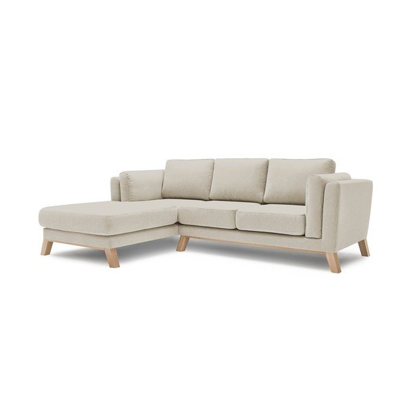Smėlio spalvos kampinė sofa Bobochic Paris Seattle, kairysis kampas-image-3
